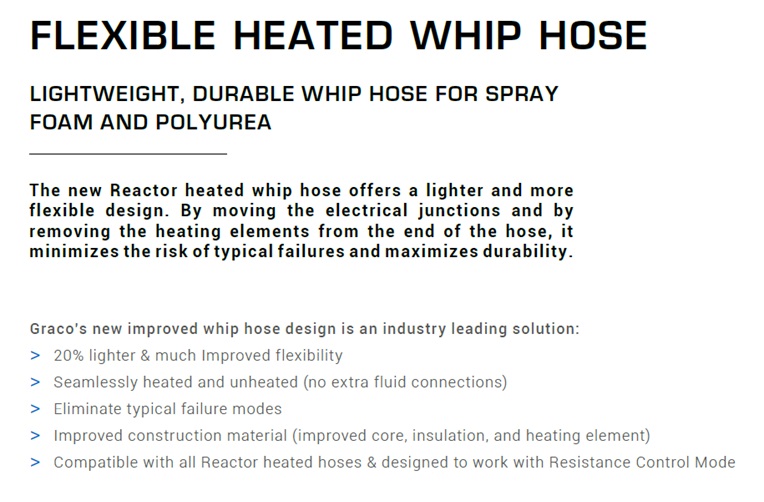 GRACO WHIP HOSE